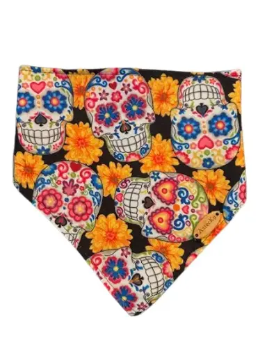 Bandana Day Of the Dead Reversible - Aztec K9