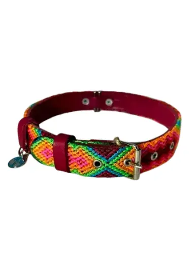 Dog Collar - Handmade Artisan Holbox L 